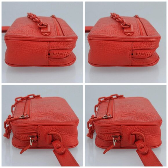 LOUIS VUITTON Monogram Empreinte Pochette Volga Bag Red M53555 LV Auth 111442 - Picture 16 of 16